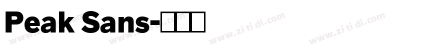 Peak Sans字体转换